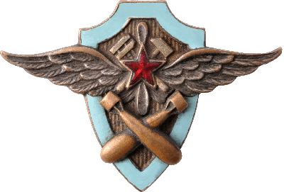 Нагрудный знак Авиационный техник по вооружению авиационно-технических училищ ВВС РККА 